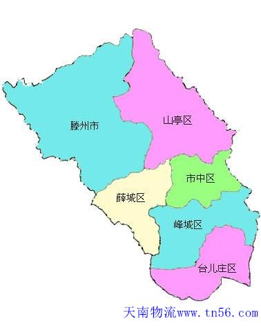 东莞到枣庄市货运地图